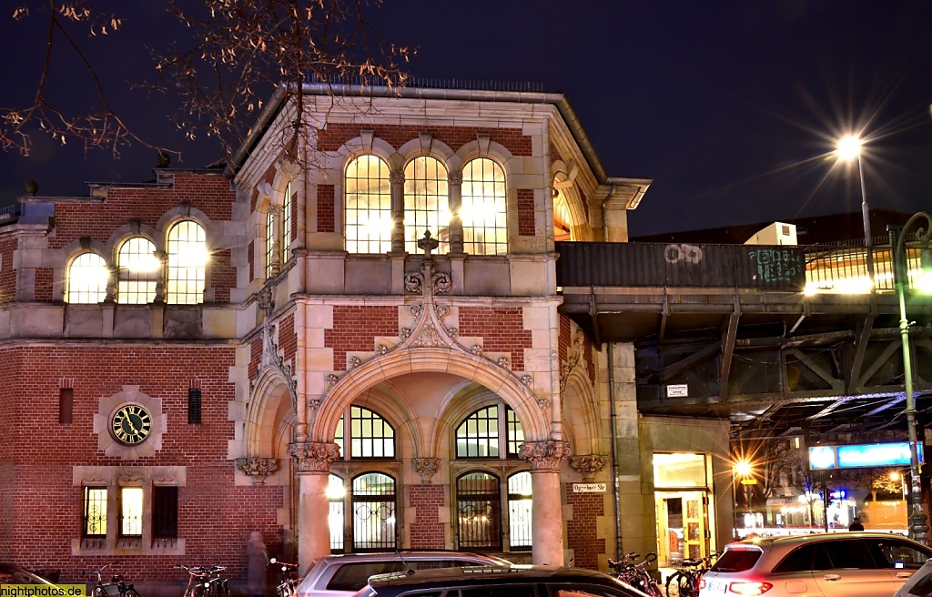 Berlin Kreuzberg Bahnhof Schlesisches Tor erbaut 1899-1901 im Stil der Neorenaissance von Hans Grisebach und August Dinklage