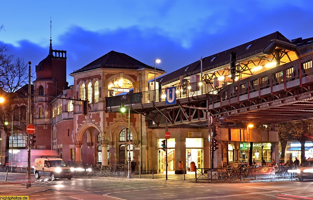 Berlin Kreuzberg Bahnhof Schlesisches Tor erbaut 1899-1901 im Stil der Neorenaissance von Hans Grisebach und August Dinklage