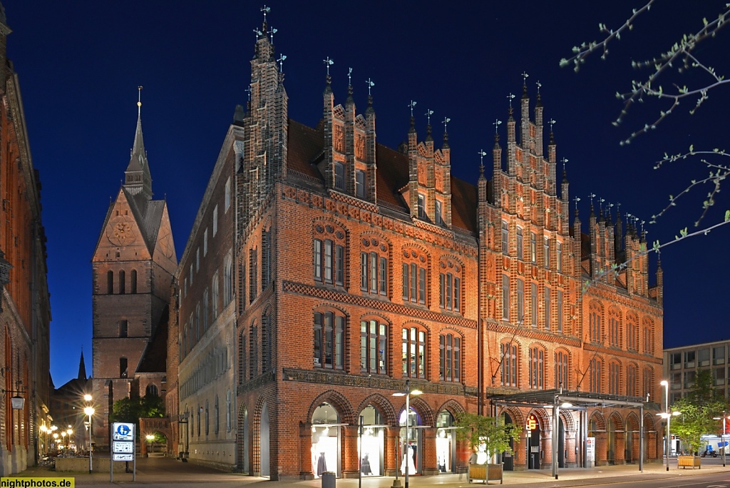 Hannover Am Markte Altes Rathaus erbaut 1303