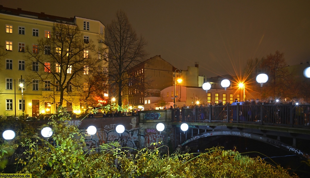 Berlin Kreuzberg Leuschnerdamm Ecke Waldemarstr Luisenstädtischer Kanal Mauerfest