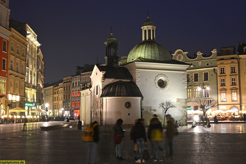 Krakau Hauptmarkt (Maly Rynek) mit Adalbertkirche