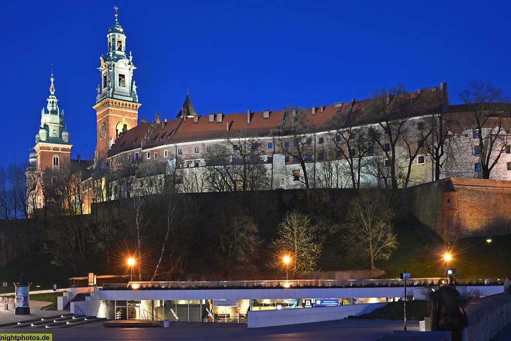 Krakau Burg Wawel mit Katghedrale und Königsschloss (Katedra Wawelska)