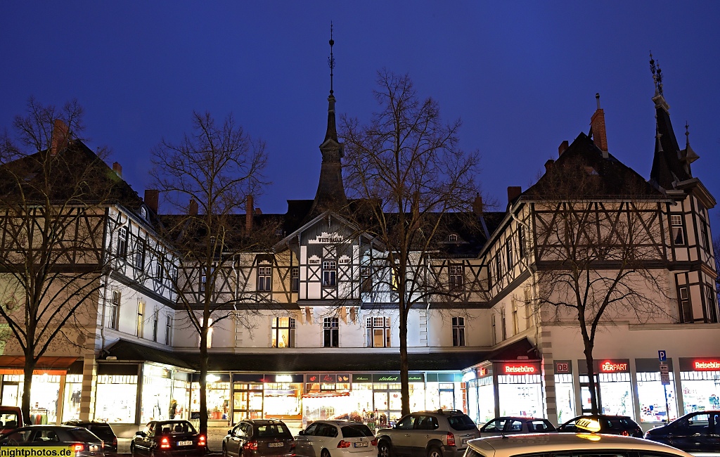 Berlin Lichterfelde-West Baseler Strasse West-Bazar mit Fachwerk erbaut 1897
