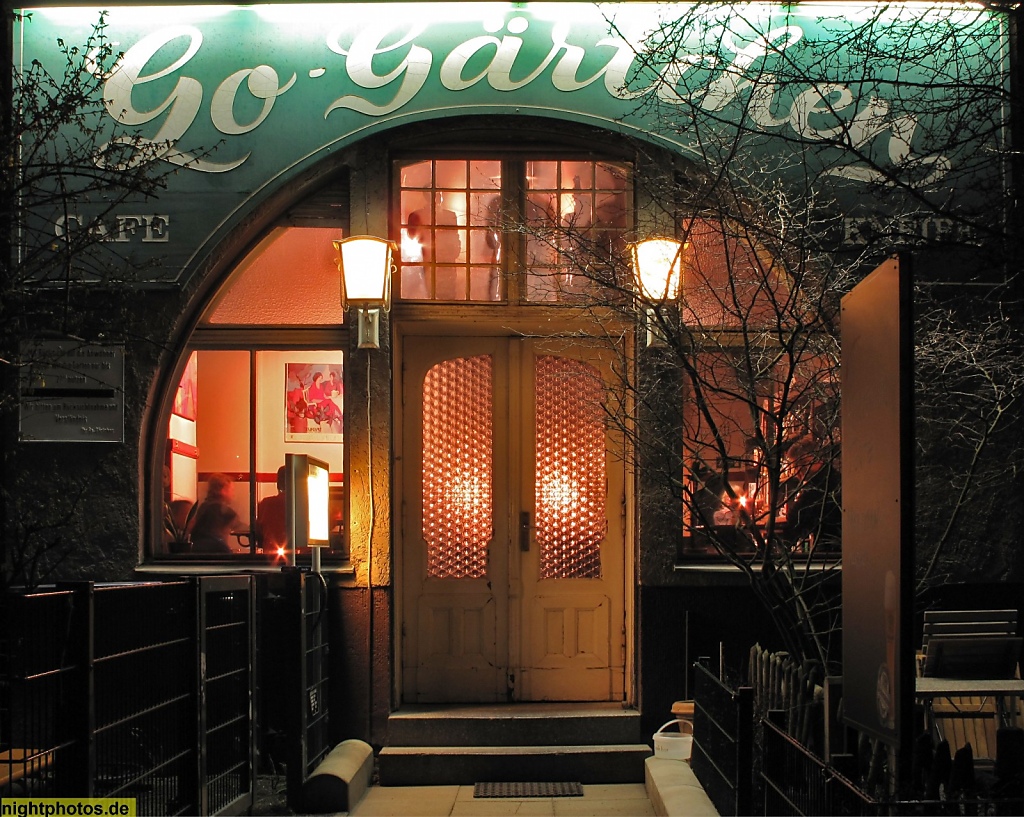 Berlin Friedenau Restaurant Trattoria und Weinbar Il Giardino (ehemals Go-Gärtchen). Hackerstrasse 3