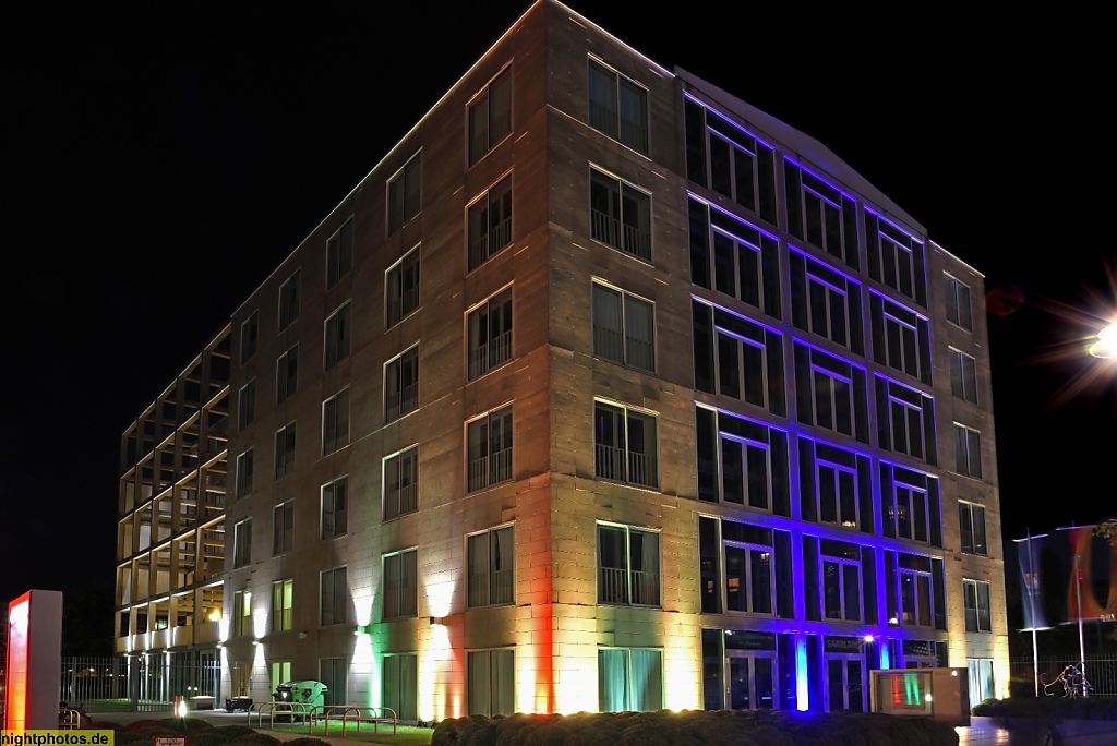 Berlin Mitte Landesvertretung Saarland mit Illumination Festival of Lights