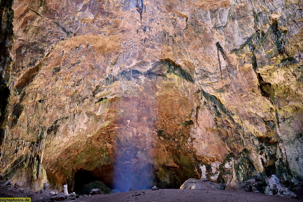 Mallorca Tropfsteinhöhle Avenc de Son Pou. Stalagmiten