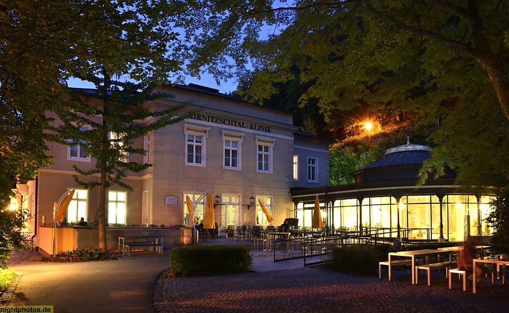 Bad Schandau Kirnitzschtalklinik mit Kurpark Kurhaus erbaut 1882