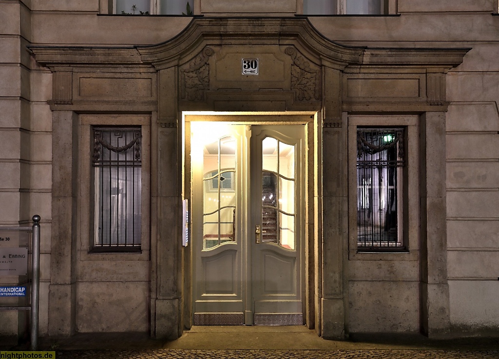 Berlin Mitte Jugendstil-Hauseingang in der Grossen Hamburger Strasse