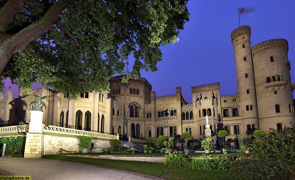 Babelsberg Schloss erbaut 1849 Nordwestseite