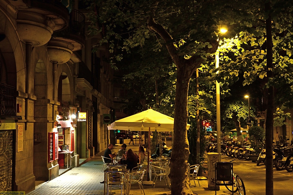 Barcelona Streetlife in der Carrer d'Enric Granados