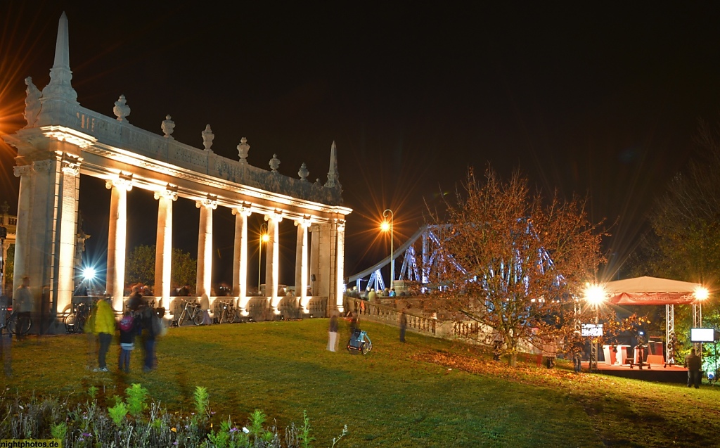 Potsdam Kolonnaden der Glienicker Brücke erbaut 1907 von Eduard Fürstenau