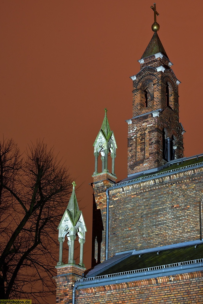 Berlin Spandau Kolk Freie Evangelische Kirche St Marien am Behnitz erbaut 1847-1848 zweitälteste katholische Kirche im Grossraum Berlin