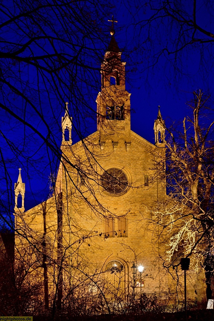 Berlin Spandau Kolk Freie Evangelische Kirche St Marien am Behnitz erbaut 1847-1848 zweitälteste katholische Kirche im Grossraum Berlin
