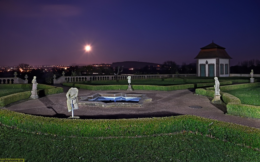 Fulda Johannesberg Propstei Barockgarten aus 18. Jahrhundert