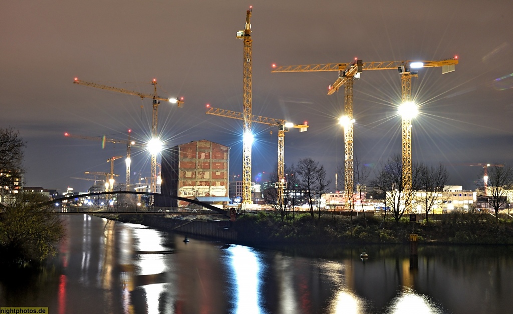 Berlin Mitte Moabit Baustelle Entwicklungsgebiet Europacity am  Berlin-Spandauer-Schifffahrtskanal