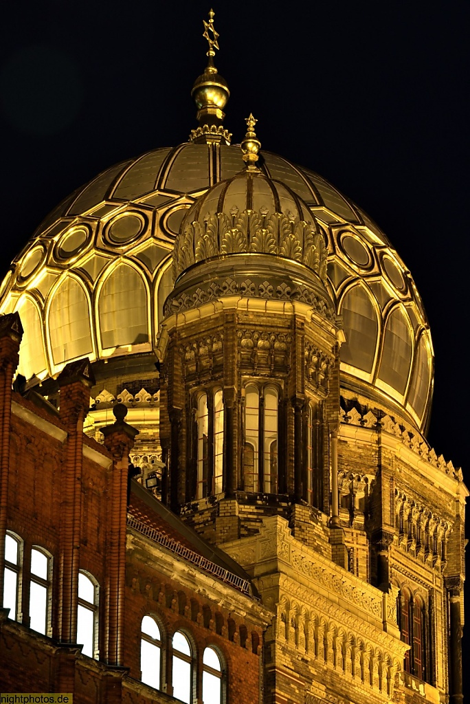 Berlin Mitte Neue Synagoge erbaut 1859-1866 von Eduard Knoblauch und Friedrich August Stüler