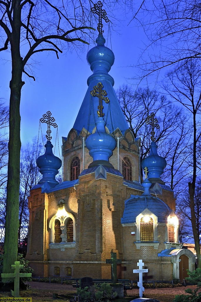 Berlin Reinickendorf Tegel St-Konstantin-und-Helena-Kirche auf dem russischen Friedhof erbaut 1893-1894