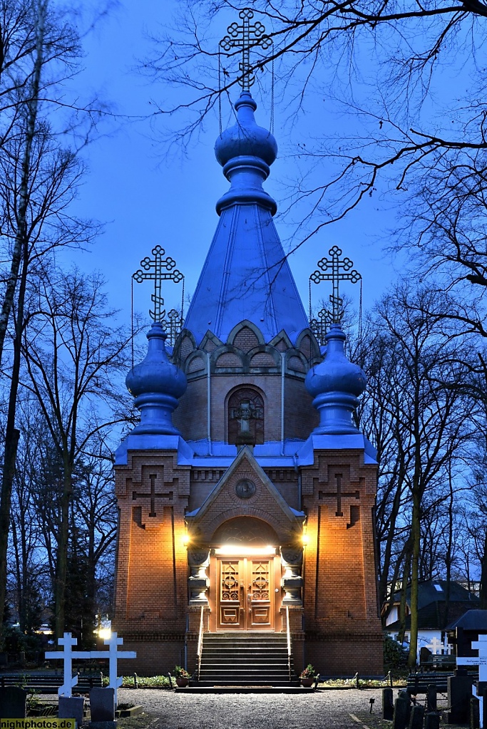 Berlin Reinickendorf Tegel St-Konstantin-und-Helena-Kirche auf dem russischen Friedhof erbaut 1893-1894