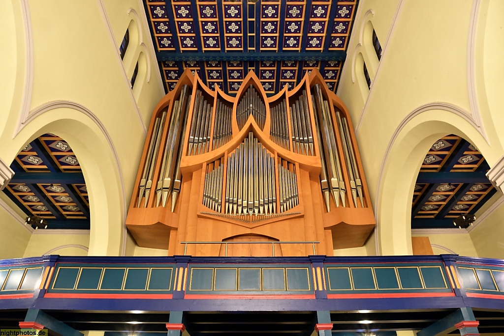 Berlin Spandau Kolk Kirche St Marien erbaut 1847-1848 restauriert 2002-2003 innen Orgelempore