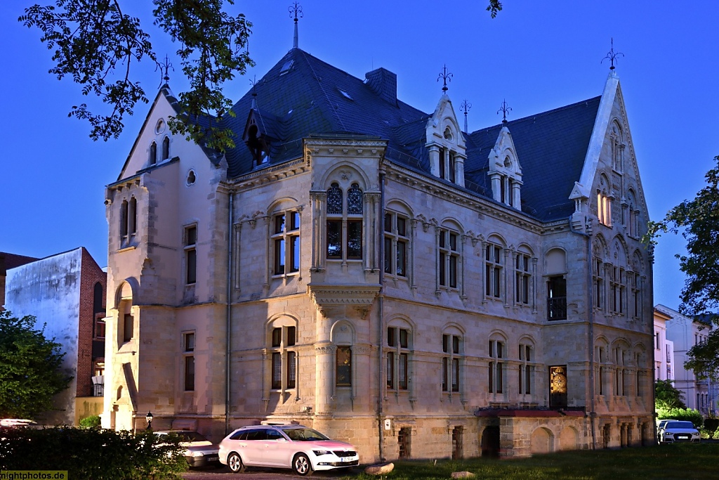 Zwickau Neogotisches Gebäude erbaut 1868-1870 von Baumeister G L Möckel. Bauherr war Kohlefabrikant List