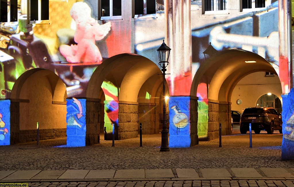 Zwickau Westsächsische Hochschule erbaut ab 1238 als Grünhainer Klosterhof. Rundbogengewölbe als Durchfahrt zur Schillerstrasse
