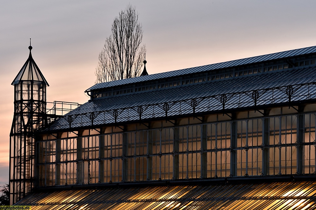 Berlin Steglitz Lichterfelde Gewächshaus für Pflanzen des Mittelmeergebiets im Botanischen Garten erbaut 1903-1908