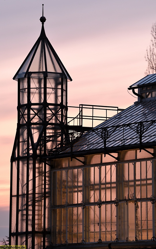 Berlin Steglitz Lichterfelde Gewächshaus für Pflanzen des Mittelmeergebiets im Botanischen Garten erbaut 1903-1908