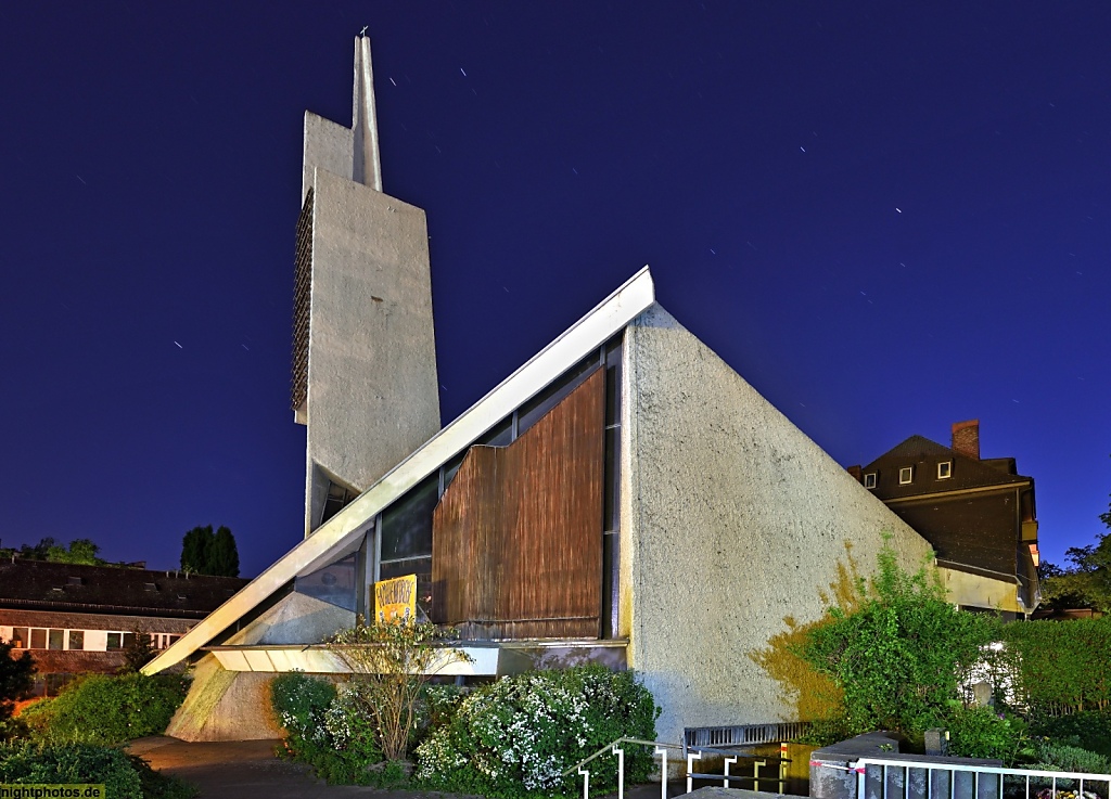 Berlin Schöneberg Paul-Gerhardt-Kirche erbaut 1958-1962 von Architekten Hermann Fehling und Daniel Gogel
