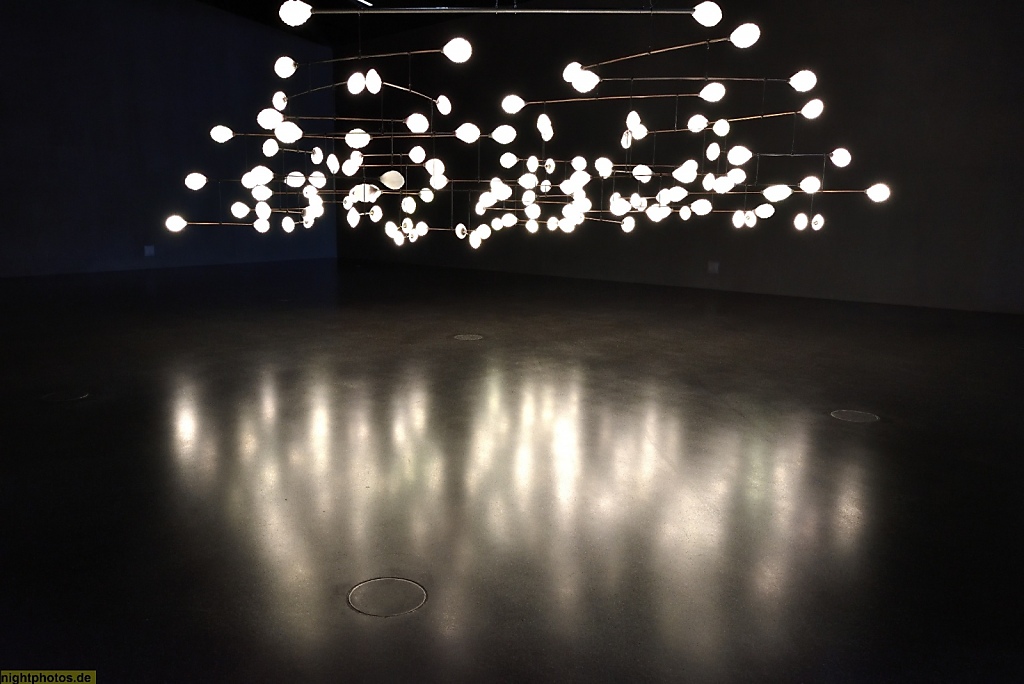 Berlin Mitte Futurium erbaut 2017 als Haus der Zukunft. Lichtinstallation Erstes Obergeschoss