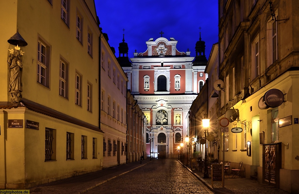Poznan Pfarrkirche ehemalige Jesuitenkirche erbaut bis 1701 im Barock Bazylika Matki Boskiej Nieustającej Pomocy i św. Marii Magdaleny w Poznaniu