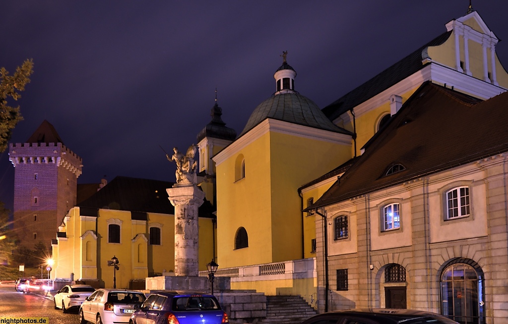 Poznan Altstadt. Ulica Ludgardy. Franziskanerkirche des Heiligen Antonius von Padua erbaut 1728