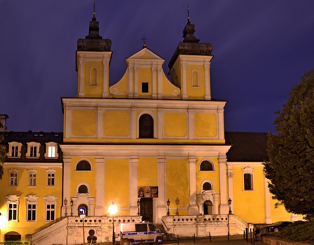 Poznan Altstadt. Franziszkanska. Franziskanerkirche des Heiligen Antonius von Padua erbaut 1728