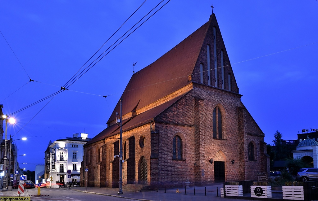 Poznan Altstadt St Martinskirche Erstbau 1240 durch Fuerst Przemysł I. Kościół św. Marcina w Poznaniu