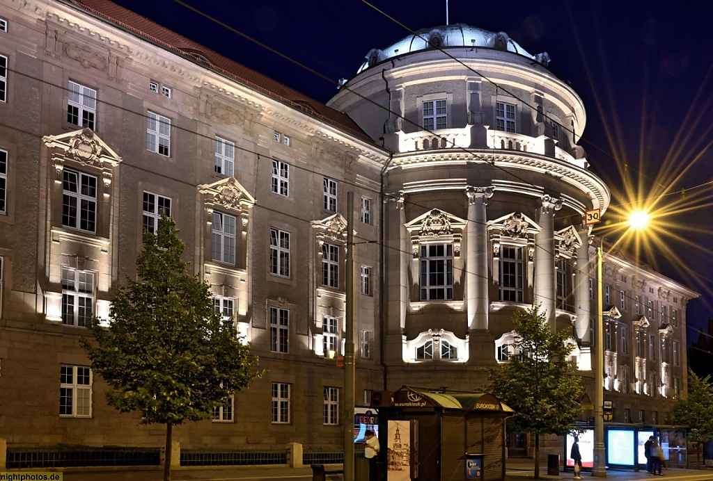 Poznan Collegium Maius der Adam-Mickiewicz-Universität erbaut 1905-1908 im wilhelminischen Barock für die Königlich Preussische Ansiedlungskommission