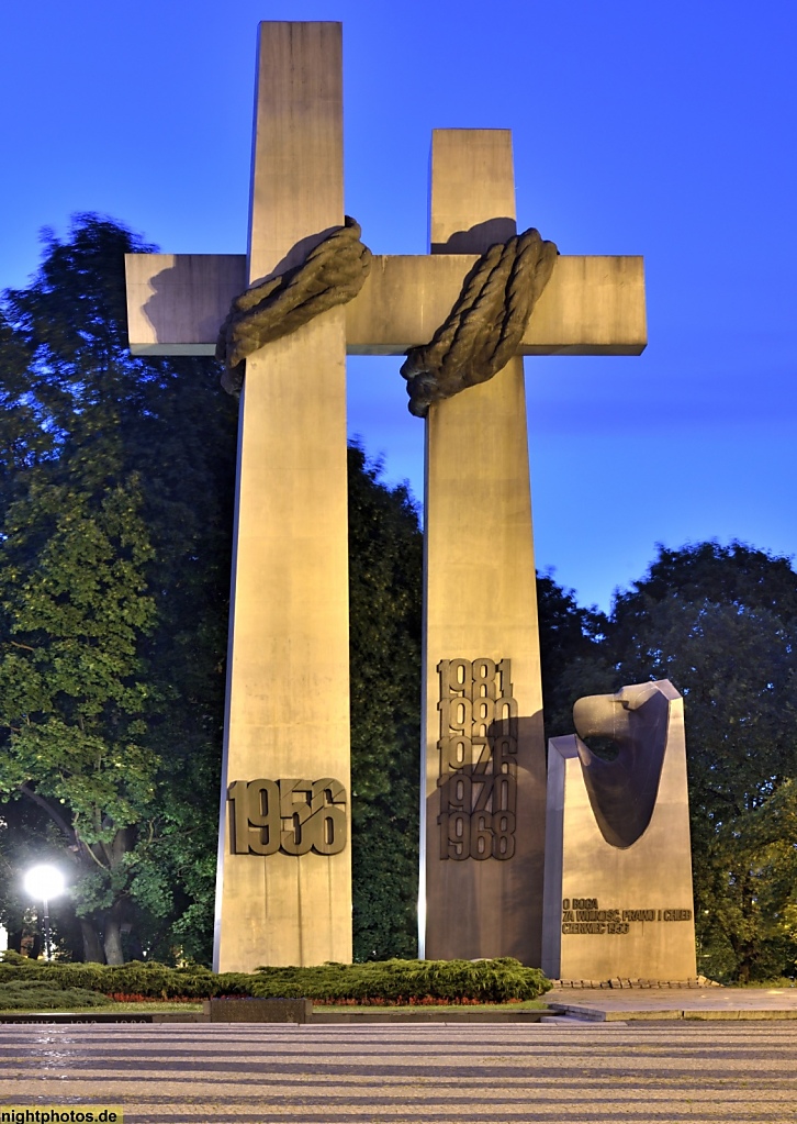 Poznan. Denkmal fuer die Opfer des Juni 1956. Pomnik Ofiar Czerwca 1956