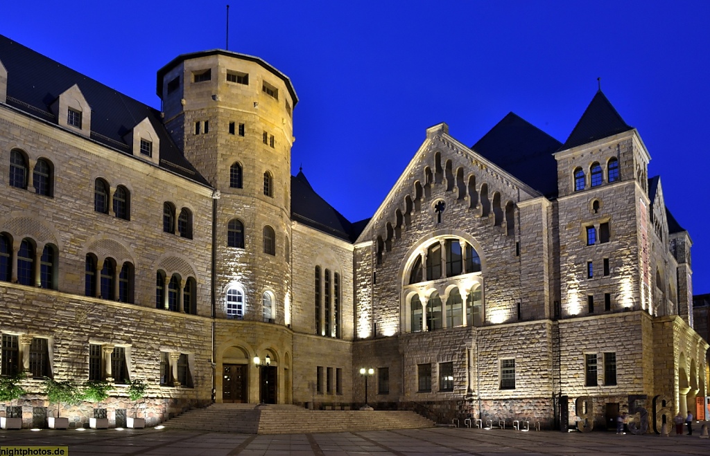 Poznan Kaiserliches Residenzschloss erbaut 1905-1910 v Architekt Franz Schwechten. Zamek Cesarski w Poznaniu