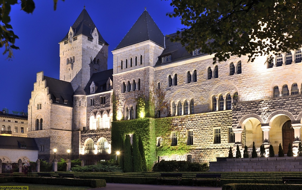 Poznan Kaiserliches Residenzschloss erbaut 1905-1910 v Architekt Franz Schwechten. Zamek Cesarski w Poznaniu