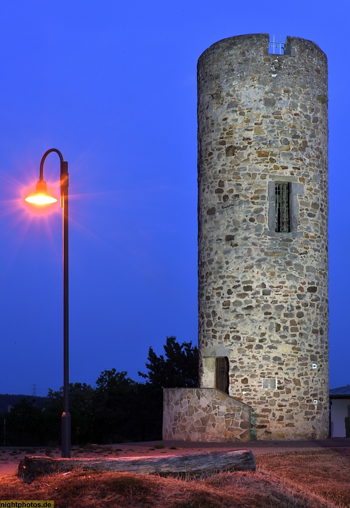 Fulda Kuenzell-Dirlos Wartturm 'Dicker Turm' 14m hoch erbaut im 14 Jahrhundert