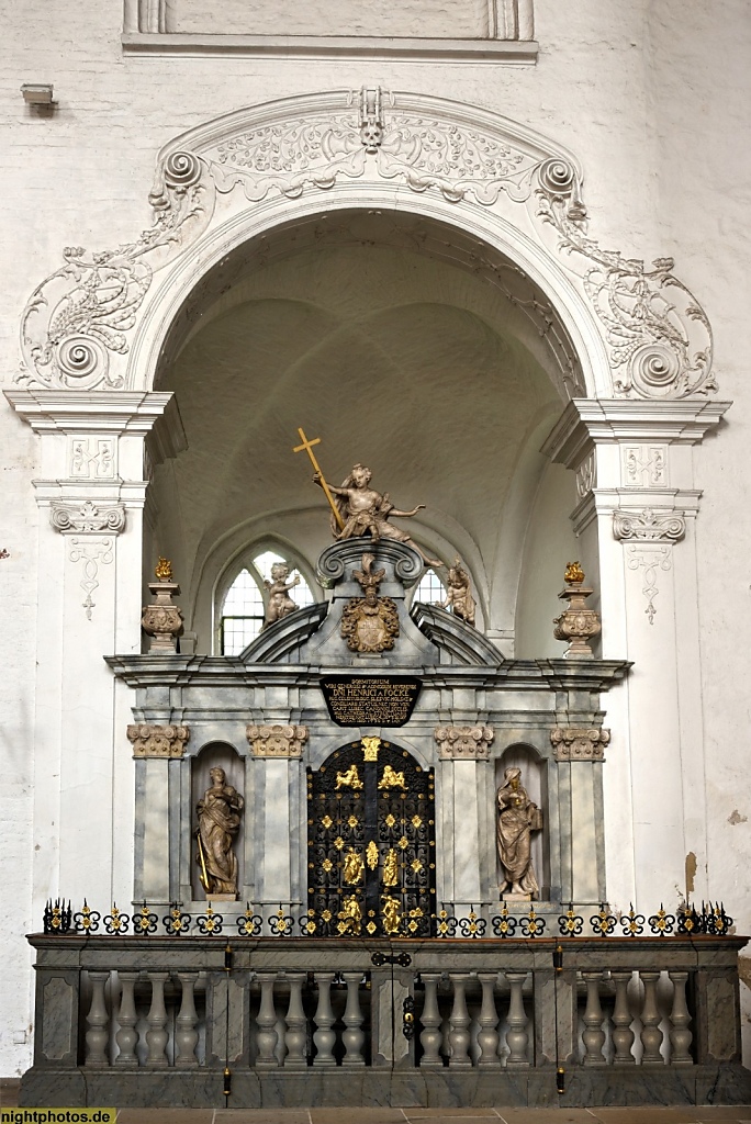Lübeck Dom. Erbaut romanisch 1173-1230. Seitenkapelle