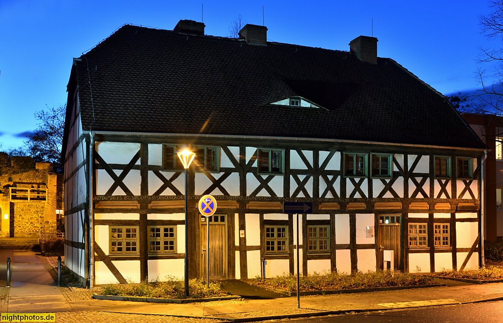 Bernau Kantorhaus erbaut 1583 von den Bürgern Pieper Henzen und Koggen. Ältestes Fachwerkhaus von Bernau