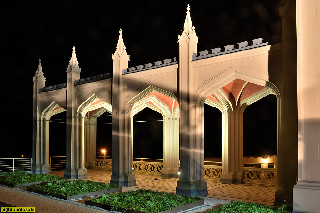 Babelsberg Schloss erbaut 1849 von Karl Friedrich Schinkel, Ludwig Persius und Johann Heinrich Strack