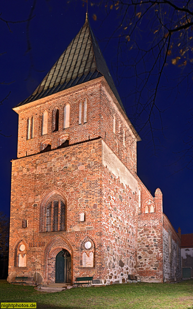 Rügen Bobbin Dorfkirche Sankt Pauli erbaut um 1400
