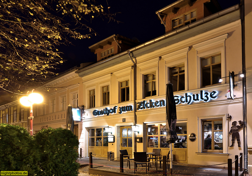 Bernau Restaurant Zicken-Schulze in der Brauerstrasse