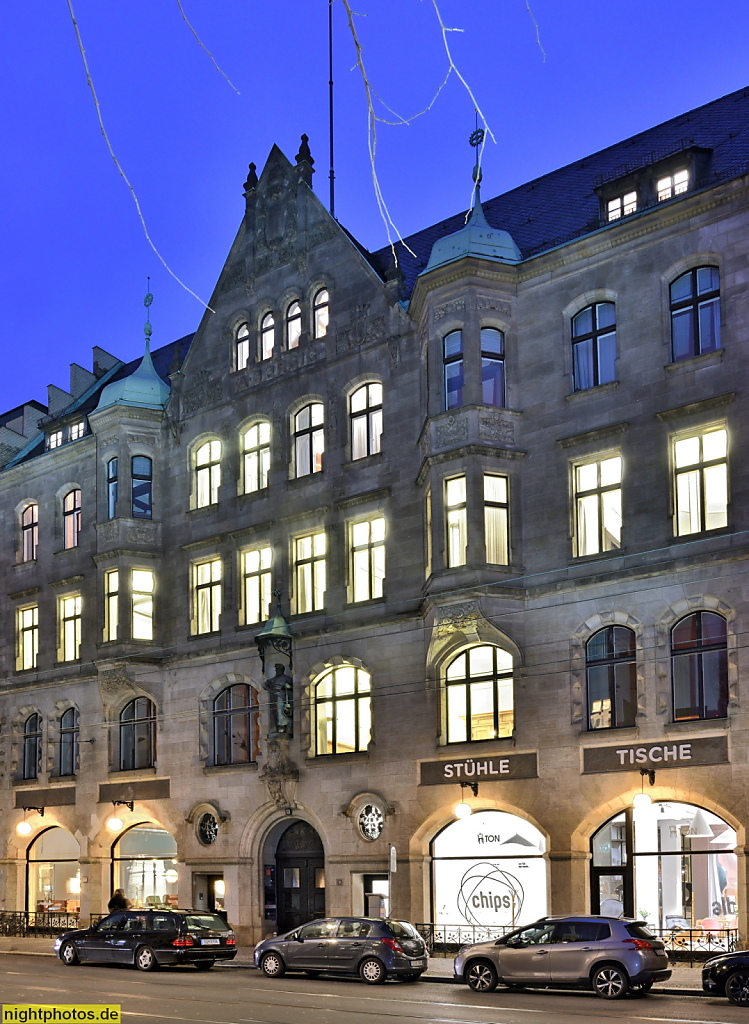 Berlin Mitte Geschäftshaus erbaut 1899 als Borsighaus von Reimer und Koerte mit Sandsteinfassade in Renaissanceformen Chausseestrasse 13