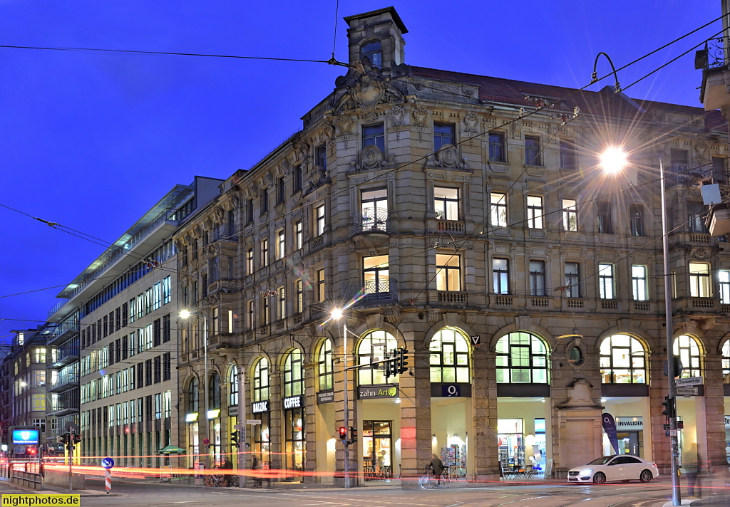 Berlin Mitte Geschäftshaus erbaut 1891 von Zimmermeister A Drechsler in Neorenaissance-Neobarock-Mischform in der Chausseestrasse 22