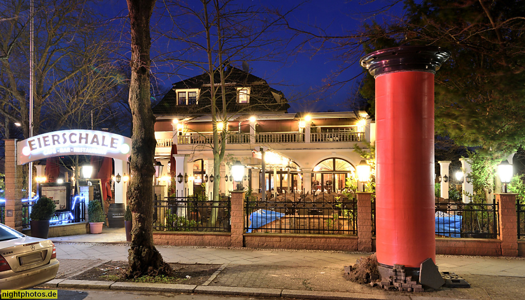 Berlin Dahlem Restaurant Eierschale. Umbau und Neustart 2008