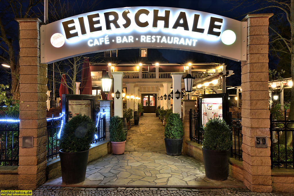 Berlin Dahlem Restaurant Eierschale. Umbau und Neustart 2008