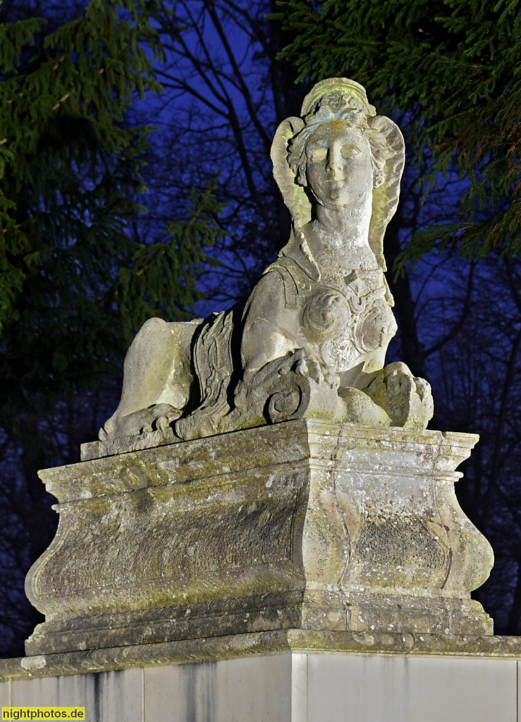 Rheinsberg Sphinx im Schlosspark
