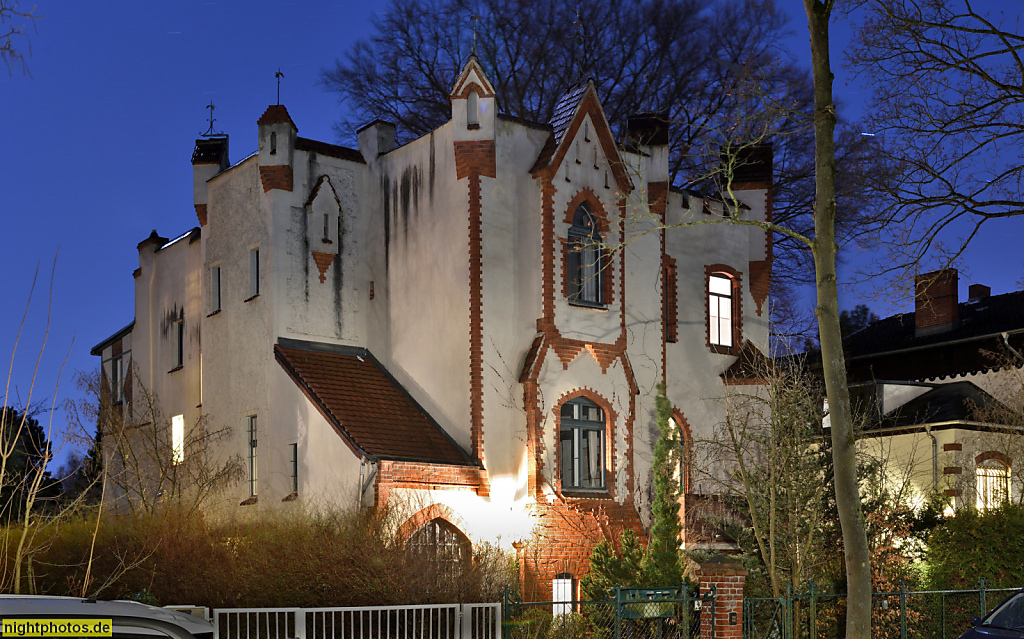 Berlin Lichterfelde Wohnhaus in der Marthastrasse 4 erbaut 1896-1897 von Architekt Gustav Lilienthal für Bauher Eduard Ippel