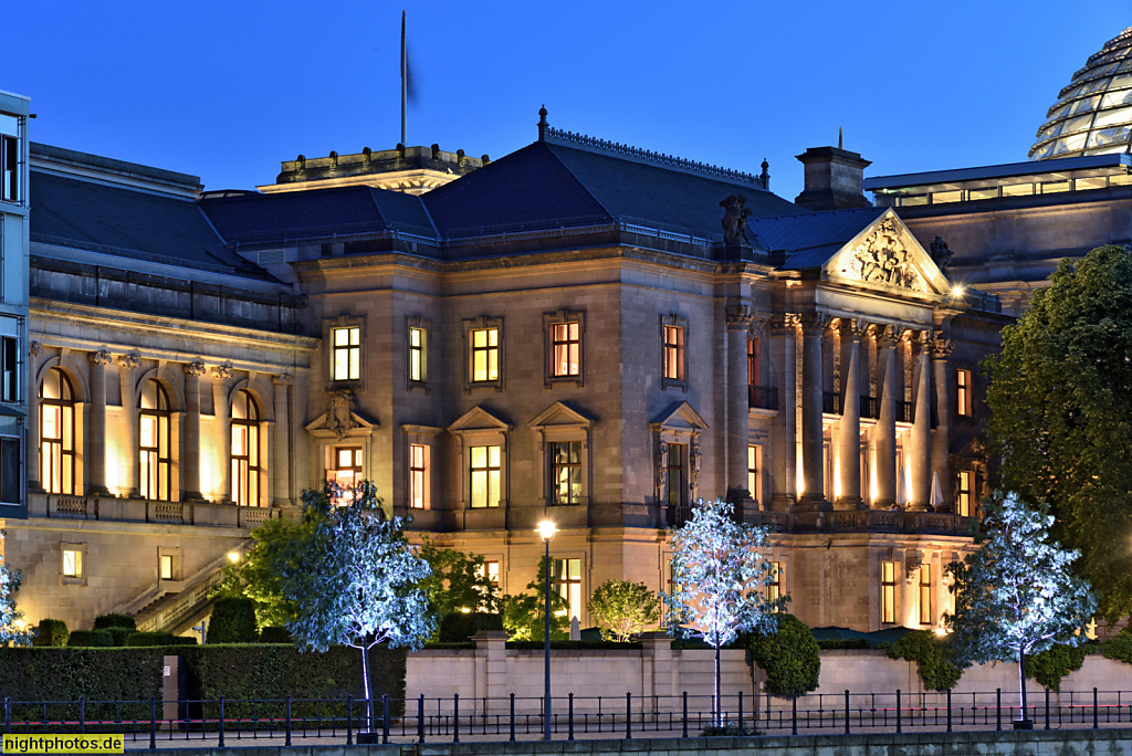 Berlin Mitte Reichstagspräsidentenpalais erbaut 1899-1904 von Paul Wallot im Stil der Neorenaissance. Sitz der Deutschen Parlamentarischen Gesellschaft